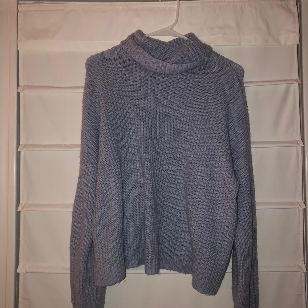 Purple Turtleneck Sweater